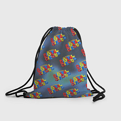 Рюкзак-мешок The amazing digital circus pattern, цвет: 3D-принт