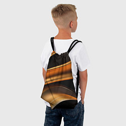 Рюкзак-мешок Yellow black style, цвет: 3D-принт — фото 2