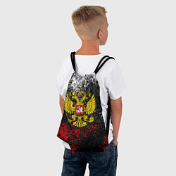 Рюкзак-мешок Герб РФ брызги красок, цвет: 3D-принт — фото 2