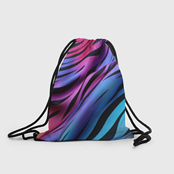 Рюкзак-мешок Линия неонового цвета, цвет: 3D-принт