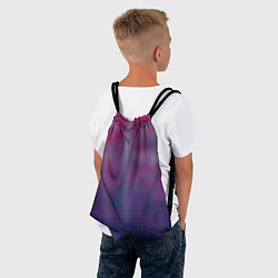 Рюкзак-мешок Клетчатый паттерн, цвет: 3D-принт — фото 2