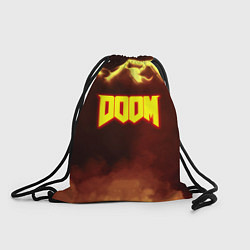 Рюкзак-мешок Doom storm огненное лого, цвет: 3D-принт
