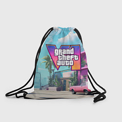 Рюкзак-мешок GTA 6 Vice city, цвет: 3D-принт