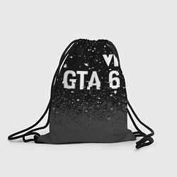 Мешок для обуви GTA 6 glitch на темном фоне посередине