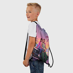 Рюкзак-мешок Люсия с парнем gta 6, цвет: 3D-принт — фото 2