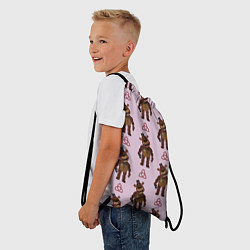 Рюкзак-мешок Мишка Фредди и трилистник, цвет: 3D-принт — фото 2