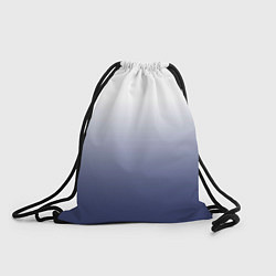 Рюкзак-мешок Туманный градиент бело-синий, цвет: 3D-принт