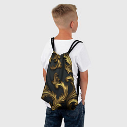 Рюкзак-мешок Позолоченные классические объемные узоры, цвет: 3D-принт — фото 2