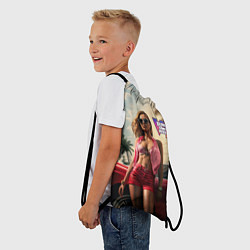 Рюкзак-мешок Девушка GTA 6, цвет: 3D-принт — фото 2