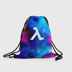 Рюкзак-мешок Half life neon freeman, цвет: 3D-принт