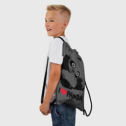 Рюкзак-мешок Я люблю панду, цвет: 3D-принт — фото 2