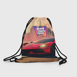 Рюкзак-мешок GTA 6 спортивное авто, цвет: 3D-принт