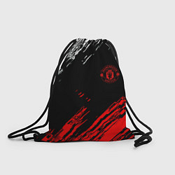 Рюкзак-мешок ФК Манчестер Юнайтед спортивные краски, цвет: 3D-принт