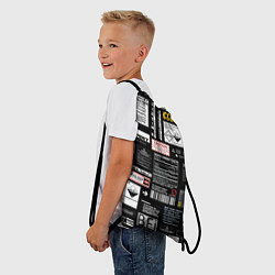 Рюкзак-мешок Инженерные шильдики, цвет: 3D-принт — фото 2