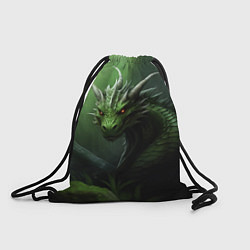 Мешок для обуви Лесной зеленый дракон символ 2024