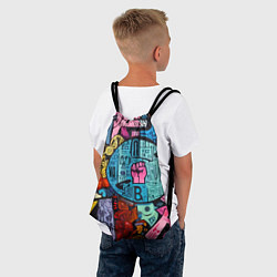 Рюкзак-мешок Кулак - граффити, цвет: 3D-принт — фото 2