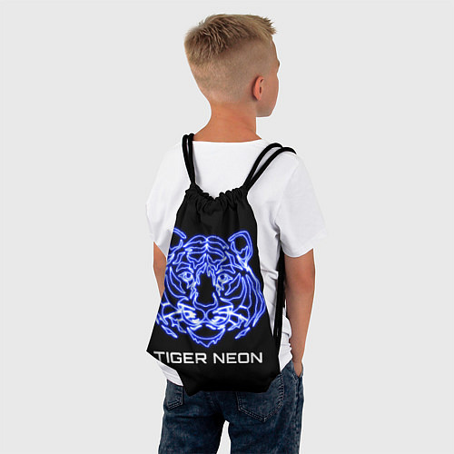 Мешок для обуви Tiger neon art / 3D-принт – фото 4