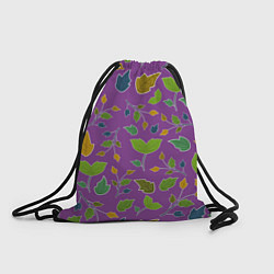 Рюкзак-мешок Веточки и листья, цвет: 3D-принт