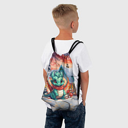 Рюкзак-мешок Малыш милый дракон символ 2024 года, цвет: 3D-принт — фото 2