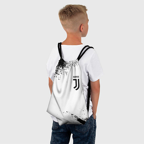 Мешок для обуви Juventus sport color black / 3D-принт – фото 4