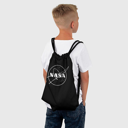 Мешок для обуви NASA белое лого / 3D-принт – фото 4