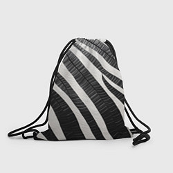 Рюкзак-мешок Зебровые полоски на текстуре, цвет: 3D-принт