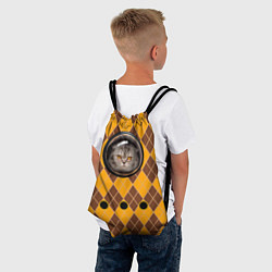 Рюкзак-мешок Аргайл кот в переноске, цвет: 3D-принт — фото 2