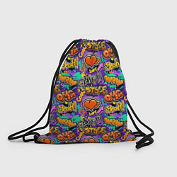 Рюкзак-мешок Graffiti style, цвет: 3D-принт