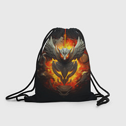 Рюкзак-мешок Огненный символ орла, цвет: 3D-принт