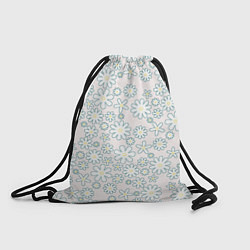Рюкзак-мешок Бежевый паттерн ромашки, цвет: 3D-принт