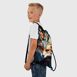 Рюкзак-мешок Живописный лис, цвет: 3D-принт — фото 2