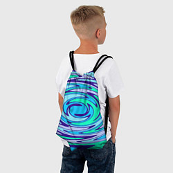 Рюкзак-мешок Круговорот неоновый, цвет: 3D-принт — фото 2