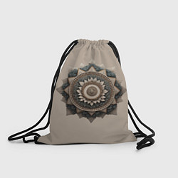 Рюкзак-мешок Защитный орнамент- щит из дерева резной, цвет: 3D-принт