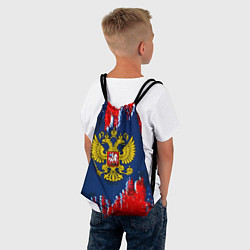 Рюкзак-мешок Россия краски герб, цвет: 3D-принт — фото 2