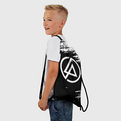 Рюкзак-мешок Linkin Park - black and white, цвет: 3D-принт — фото 2