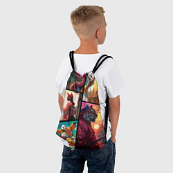 Рюкзак-мешок Animal GTA, цвет: 3D-принт — фото 2