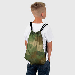 Рюкзак-мешок Камуфляжный геометрический паттерн, цвет: 3D-принт — фото 2