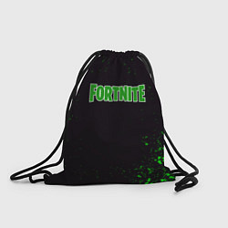 Мешок для обуви Fortnite зеленый краски лого