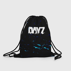 Рюкзак-мешок Dayz текстура краски голубые, цвет: 3D-принт