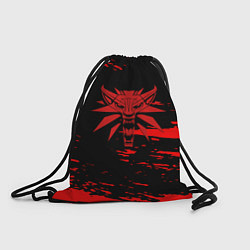 Рюкзак-мешок The witcher лого ведьмака краски, цвет: 3D-принт