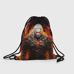 Рюкзак-мешок Ведьмак и пламя, цвет: 3D-принт