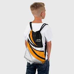 Рюкзак-мешок КТМ - оранжевые вставки, цвет: 3D-принт — фото 2