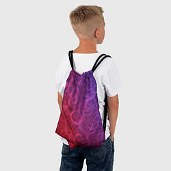 Рюкзак-мешок Вихревые узоры на градиенте, цвет: 3D-принт — фото 2