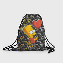Рюкзак-мешок Барт с шариком, цвет: 3D-принт
