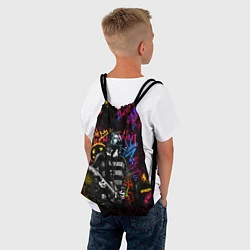 Рюкзак-мешок Nirvana краски звука, цвет: 3D-принт — фото 2