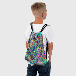 Рюкзак-мешок Сплетенные круги Инь Ян, цвет: 3D-принт — фото 2