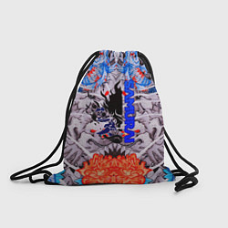Рюкзак-мешок Samurai cyberpunk карпы кои, цвет: 3D-принт