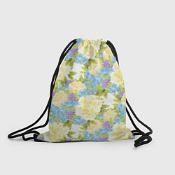 Рюкзак-мешок Пышные цветы, цвет: 3D-принт