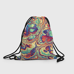 Рюкзак-мешок Абстрактный разноцветный паттерн, цвет: 3D-принт