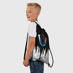 Рюкзак-мешок Rainbow six лого глитч краски, цвет: 3D-принт — фото 2